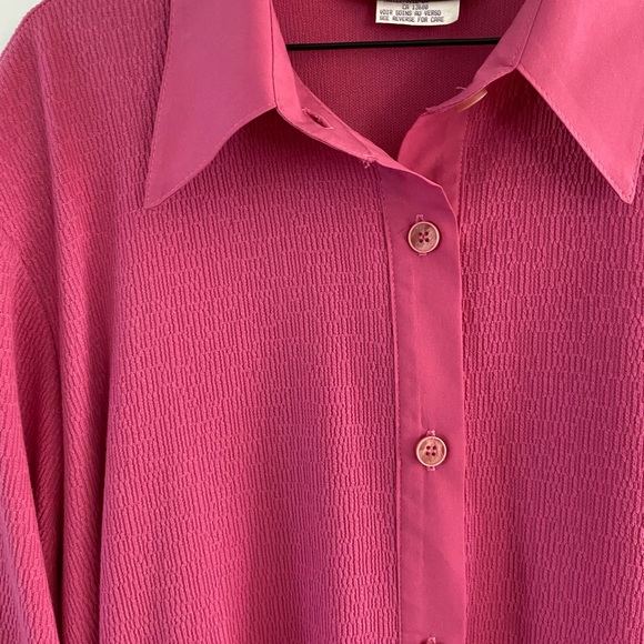 SOLD ELSEWHERE - Vintage Barbie Hot Pink Button-up Blouse - Picture 5 of 8